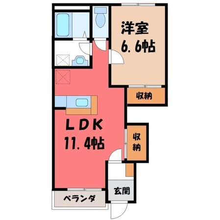 新大平下駅 徒歩29分 1階の物件間取画像